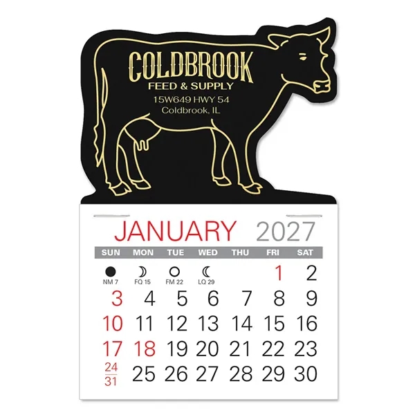 Cow Shape Value Stick Vinyl Self-Adhesive Calendars stick in 24 shapes... from ASI 95280 Warwick Publishing Co / Warwick