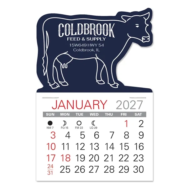Cow Shape Value Stick Vinyl Self-Adhesive Calendars stick in 24 shapes... from ASI 95280 Warwick Publishing Co / Warwick