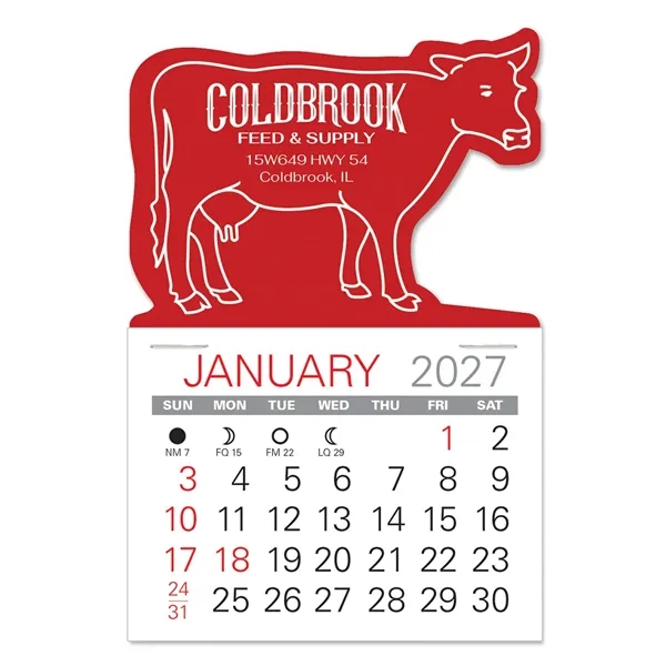 Cow Shape Value Stick Vinyl Self-Adhesive Calendars stick in 24 shapes... from ASI 95280 Warwick Publishing Co / Warwick