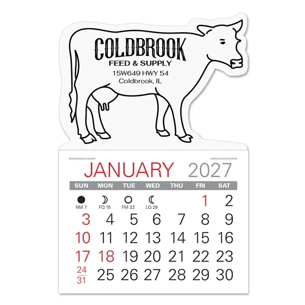 Cow Shape Value Stick Vinyl Self-Adhesive Calendars stick in 24 shapes... from ASI 95280 Warwick Publishing Co / Warwick