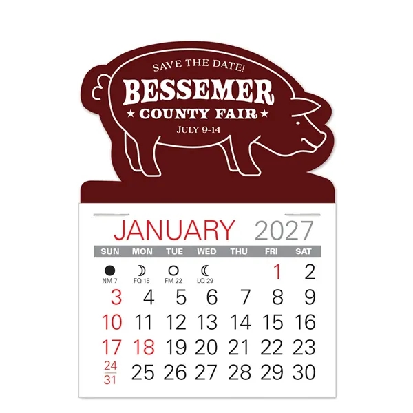 Pig Shape Value Stick Vinyl Self-Adhesive Calendars stick in 24 shapes... from ASI 95280 Warwick Publishing Co / Warwick