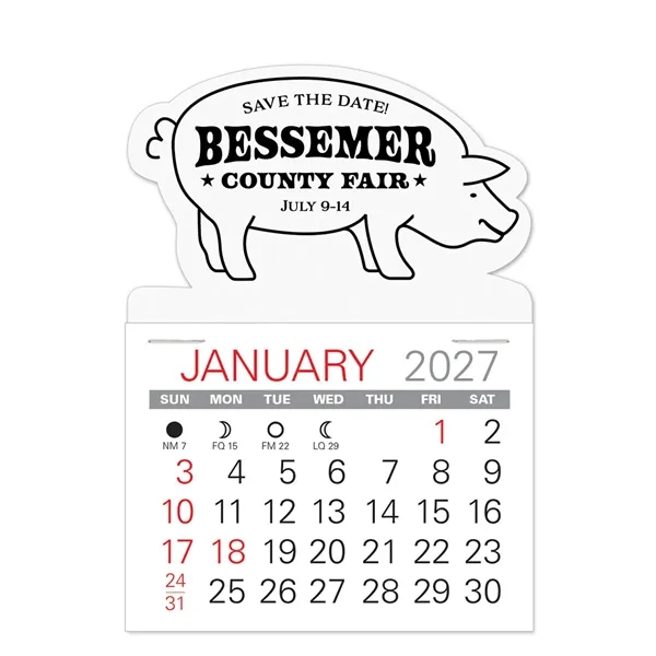 Pig Shape Value Stick Vinyl Self-Adhesive Calendars stick in 24 shapes... from ASI 95280 Warwick Publishing Co / Warwick