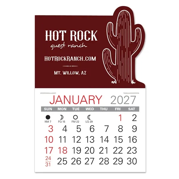 Cactus Shape Value Stick Vinyl Self-Adhesive Calendars stick in 24 shapes... from ASI 95280 Warwick Publishing Co / Warwick