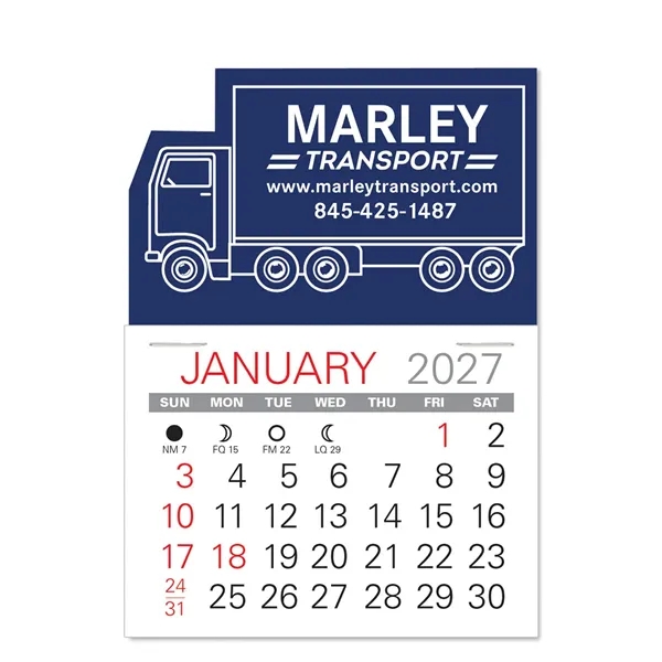 Truck Shape Value Stick Vinyl Self-Adhesive Calendars stick in 24 shapes... from ASI 95280 Warwick Publishing Co / Warwick