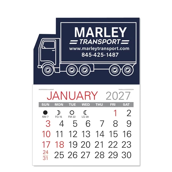 Truck Shape Value Stick Vinyl Self-Adhesive Calendars stick in 24 shapes... from ASI 95280 Warwick Publishing Co / Warwick