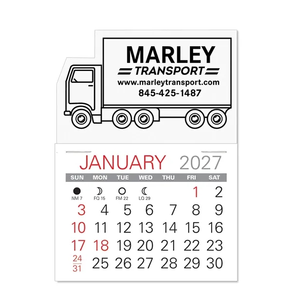 Truck Shape Value Stick Vinyl Self-Adhesive Calendars stick in 24 shapes... from ASI 95280 Warwick Publishing Co / Warwick