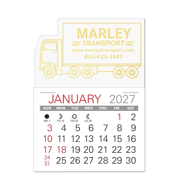 Truck Shape Value Stick Vinyl Self-Adhesive Calendars stick in 24 shapes... from ASI 95280 Warwick Publishing Co / Warwick