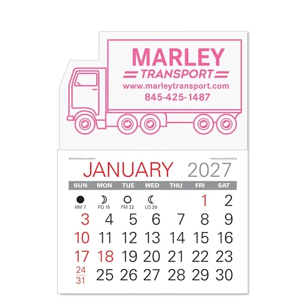 Truck Shape Value Stick Vinyl Self-Adhesive Calendars stick in 24 shapes... from ASI 95280 Warwick Publishing Co / Warwick