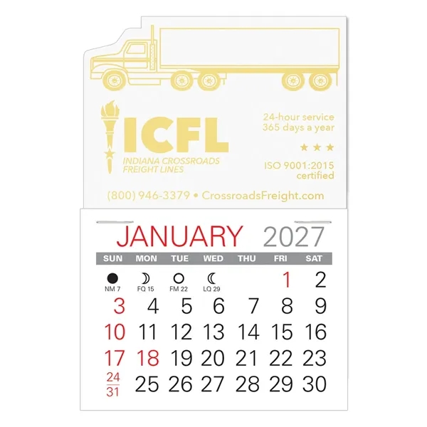 Semi-Truck Shape Value Stick Vinyl Self-Adhesive Calendars stick in 24 shapes... from ASI 95280 Warwick Publishing Co / Warwick