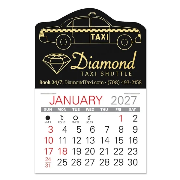 Taxi Shape Value Stick Vinyl Self-Adhesive Calendars stick in 24 shapes... from ASI 95280 Warwick Publishing Co / Warwick