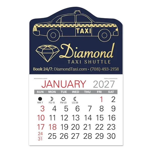 Taxi Shape Value Stick Vinyl Self-Adhesive Calendars stick in 24 shapes... from ASI 95280 Warwick Publishing Co / Warwick