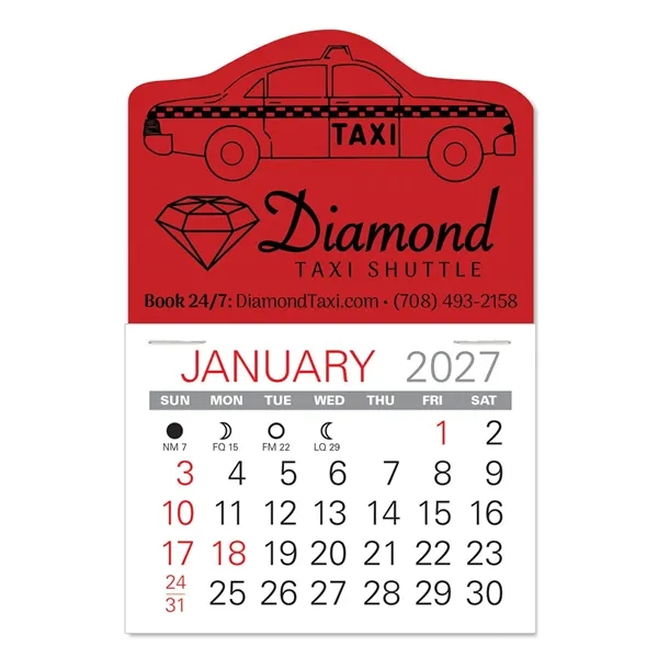 Taxi Shape Value Stick Vinyl Self-Adhesive Calendars stick in 24 shapes... from ASI 95280 Warwick Publishing Co / Warwick