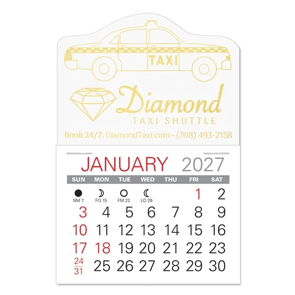 Taxi Shape Value Stick Vinyl Self-Adhesive Calendars stick in 24 shapes... from ASI 95280 Warwick Publishing Co / Warwick