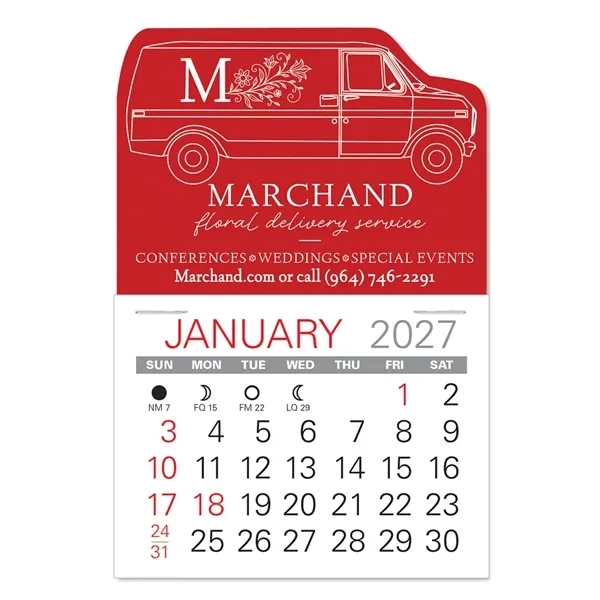 Van Shape Value Stick Vinyl Self-Adhesive Calendars stick in 24 shapes... from ASI 95280 Warwick Publishing Co / Warwick