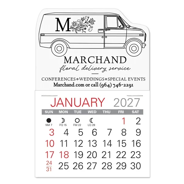 Van Shape Value Stick Vinyl Self-Adhesive Calendars stick in 24 shapes... from ASI 95280 Warwick Publishing Co / Warwick