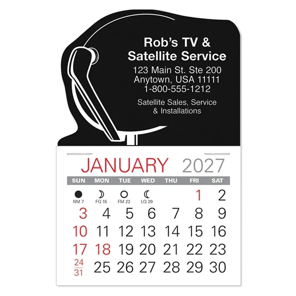Satellite Shape Value Stick Vinyl Self-Adhesive Calendars stick in 24 shapes... from ASI 95280 Warwick Publishing Co / Warwick