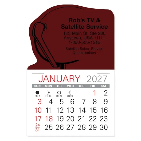 Satellite Shape Value Stick Vinyl Self-Adhesive Calendars stick in 24 shapes... from ASI 95280 Warwick Publishing Co / Warwick