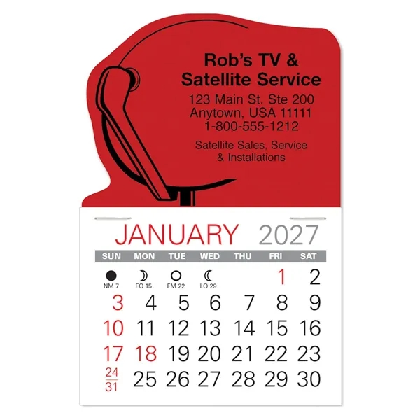 Satellite Shape Value Stick Vinyl Self-Adhesive Calendars stick in 24 shapes... from ASI 95280 Warwick Publishing Co / Warwick