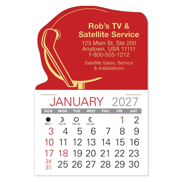 Satellite Shape Value Stick Vinyl Self-Adhesive Calendars stick in 24 shapes... from ASI 95280 Warwick Publishing Co / Warwick