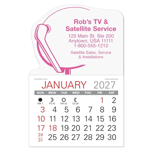 Satellite Shape Value Stick Vinyl Self-Adhesive Calendars stick in 24 shapes... from ASI 95280 Warwick Publishing Co / Warwick