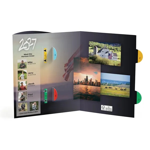 Award winning "WAVE 3-D Calendars" printed on smooth white cardstock and... from ASI 95280 Warwick Publishing Co / Warwick