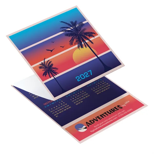 Beach Tri-Fold Calendar printed on 12 pt. smooth finish white cardstock.... from ASI 95280 Warwick Publishing Co / Warwick