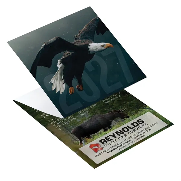 Wildlife Tri-Fold Calendar printed on 12 pt. smooth finish white cardstock.... from ASI 95280 Warwick Publishing Co / Warwick