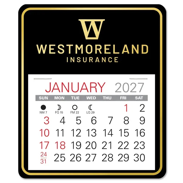 Universal shape self adhering vinyl calendar with 13 month pad,... from ASI 95280 Warwick Publishing Co / Warwick