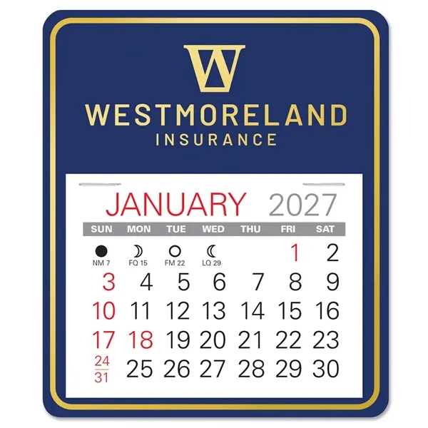 Universal shape self adhering vinyl calendar with 13 month pad,... from ASI 95280 Warwick Publishing Co / Warwick