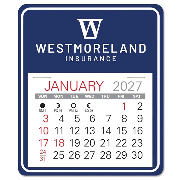 Universal shape self adhering vinyl calendar with 13 month pad,... from ASI 95280 Warwick Publishing Co / Warwick
