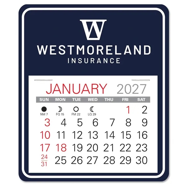 Universal shape self adhering vinyl calendar with 13 month pad,... from ASI 95280 Warwick Publishing Co / Warwick