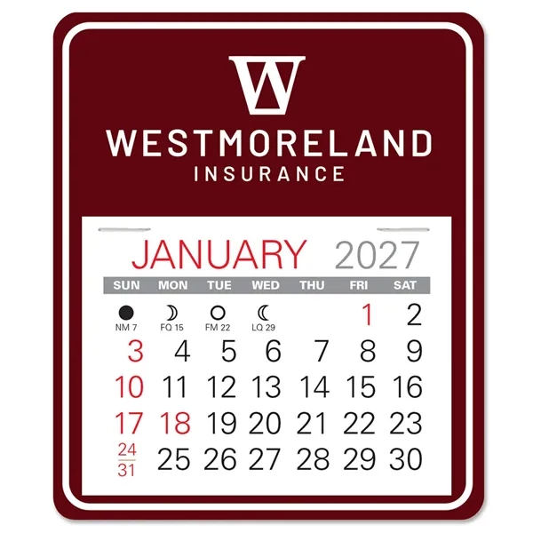 Universal shape self adhering vinyl calendar with 13 month pad,... from ASI 95280 Warwick Publishing Co / Warwick