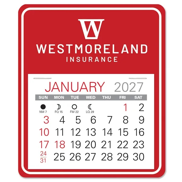Universal shape self adhering vinyl calendar with 13 month pad,... from ASI 95280 Warwick Publishing Co / Warwick