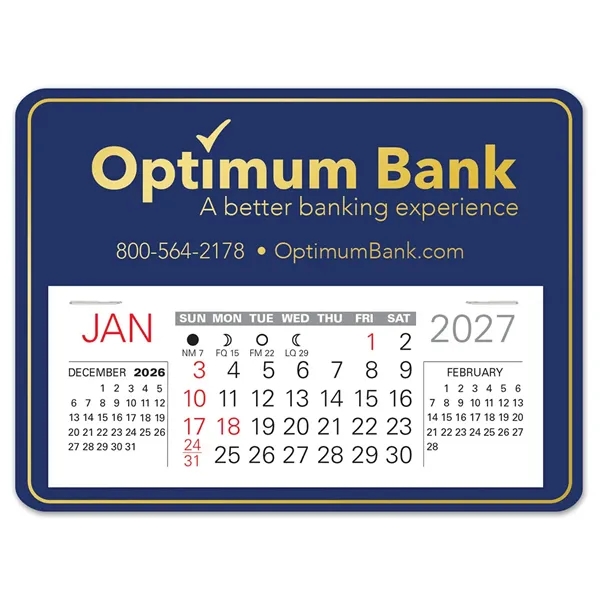 Rectangle shape self adhering vinyl calendar with 13 month pad,... from ASI 95280 Warwick Publishing Co / Warwick