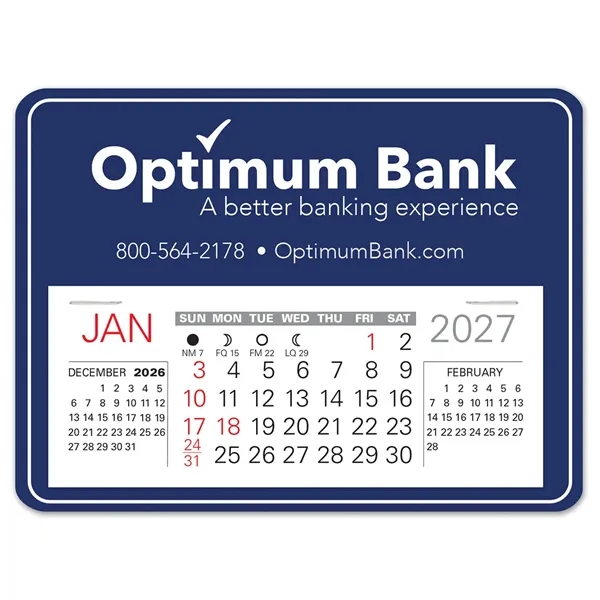 Rectangle shape self adhering vinyl calendar with 13 month pad,... from ASI 95280 Warwick Publishing Co / Warwick