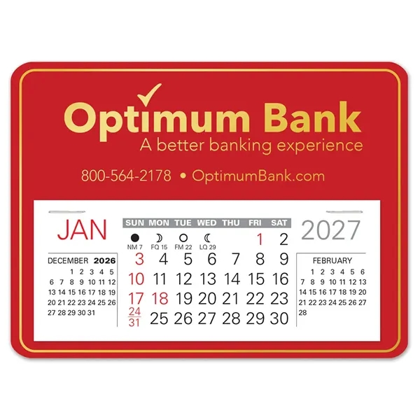 Rectangle shape self adhering vinyl calendar with 13 month pad,... from ASI 95280 Warwick Publishing Co / Warwick