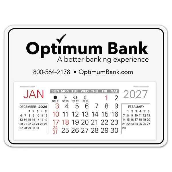 Rectangle shape self adhering vinyl calendar with 13 month pad,... from ASI 95280 Warwick Publishing Co / Warwick