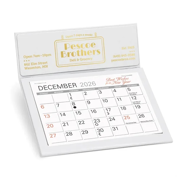 Desk Calendar w/choice of 13 month Scenic or Memo style datepad,... from ASI 95280 Warwick Publishing Co / Warwick