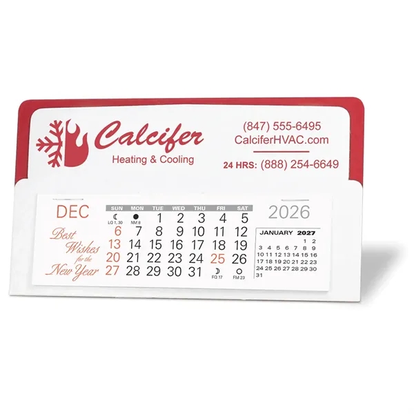 Budget priced Desk Calendar with two-tone design and 5 1/4" x... from ASI 95280 Warwick Publishing Co / Warwick