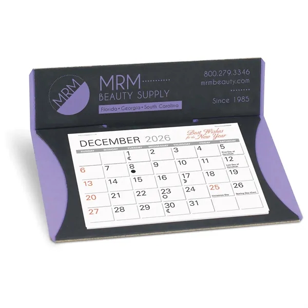 Exclusive design Desk Calendar, 3 eye-catching colors w/13 month Memo datepad... from ASI 95280 Warwick Publishing Co / Warwick
