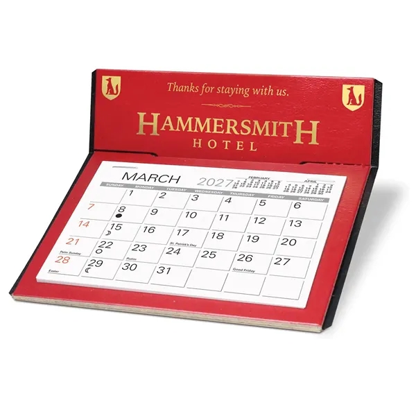 Desk Calendar foil-stamped with a 13 month medium memo date pad,... from ASI 95280 Warwick Publishing Co / Warwick