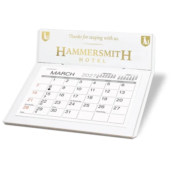 Desk Calendar foil-stamped with a 13 month medium memo date pad,... from ASI 95280 Warwick Publishing Co / Warwick