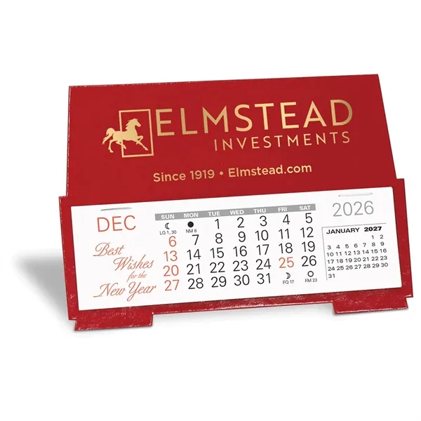 Desk Calendar ink printed with a 13 month 3 month in... from ASI 95280 Warwick Publishing Co / Warwick