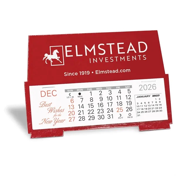 Desk Calendar ink printed with a 13 month 3 month in... from ASI 95280 Warwick Publishing Co / Warwick