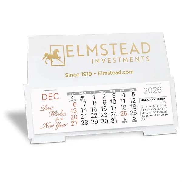 Desk Calendar ink printed with a 13 month 3 month in... from ASI 95280 Warwick Publishing Co / Warwick