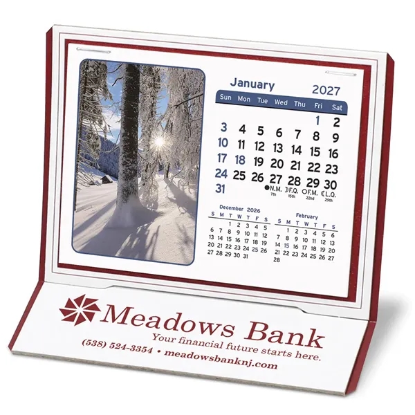 Desk Calendar ink printed with a 13 month scenic or memo... from ASI 95280 Warwick Publishing Co / Warwick