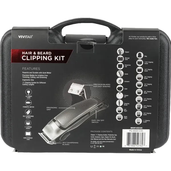 Vivitar® 20 Piece Hair & Beard Clipping Kit... from ASI 89320 Starline USA Inc