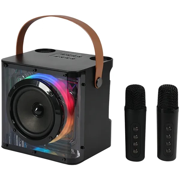15w Karaoke Wireless Speaker with 2 mics... from ASI 89320 Starline USA Inc