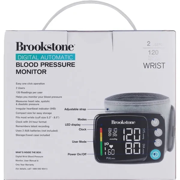 Brookstone® Digital Blood Pressure Monitor... from ASI 89320 Starline USA Inc