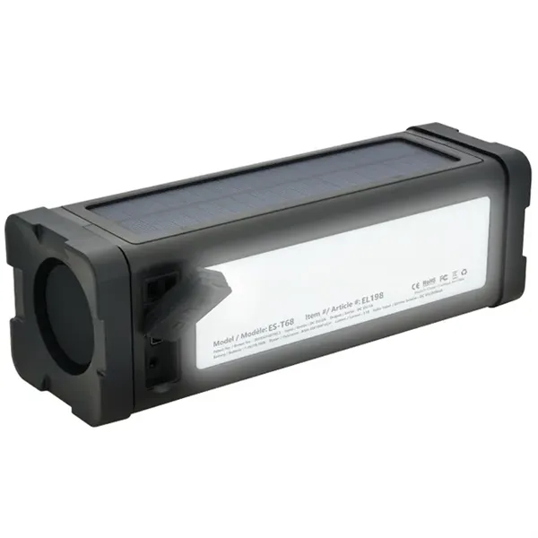 20W Solar IPX7 Bluetooth® Speaker/Power Bank... from ASI 89320 Starline USA Inc